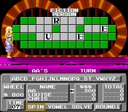Wheel of Fortune Junior Edition gameplay screenshot